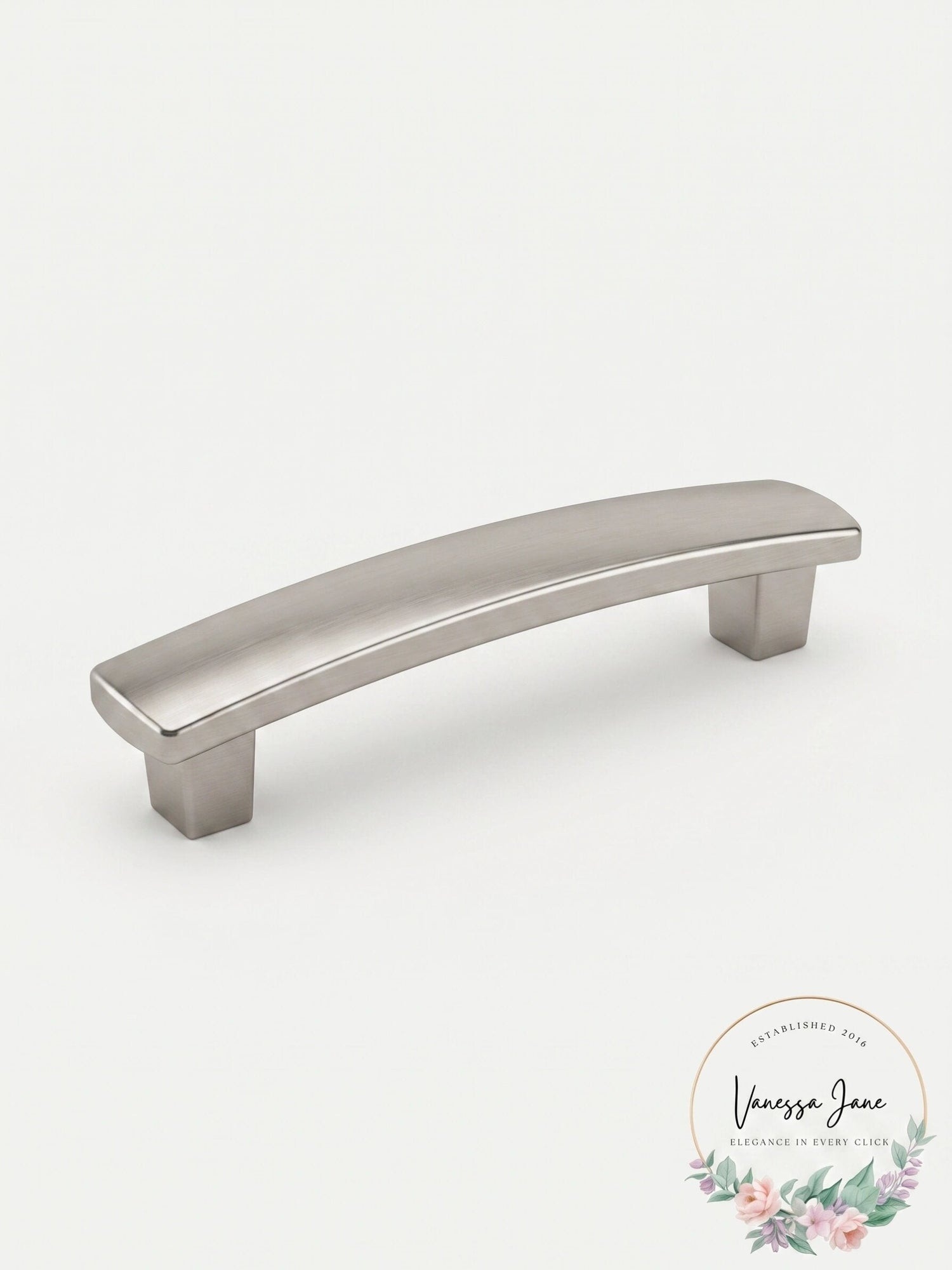 Lot of 2 Baldwin 4357150 Severin Cabinet Pull in Satin Nickel