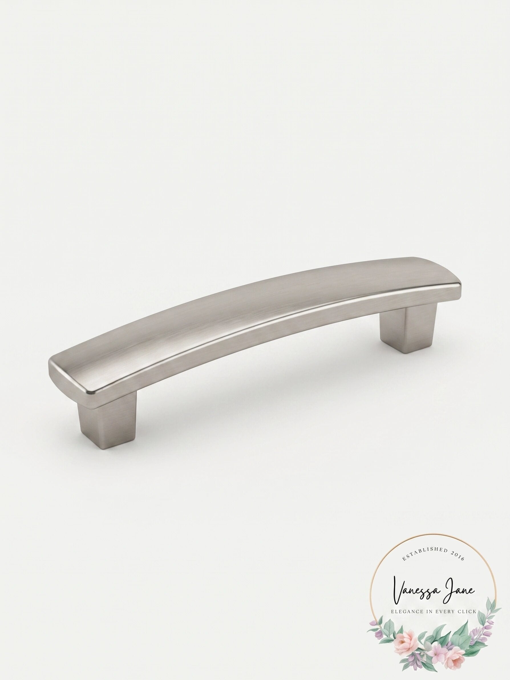 Lot of 2 Baldwin 4357150 Severin Cabinet Pull in Satin Nickel