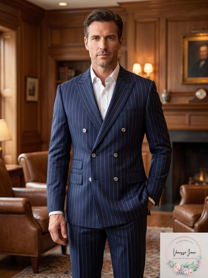 Lauren Ralph Lauren Mens Wool Blend Business Two-Button Blazer
