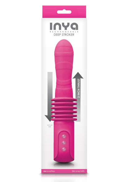 Inya Rechargeable Deep Stroker Silicone Vibrator with 2-inch Thrust