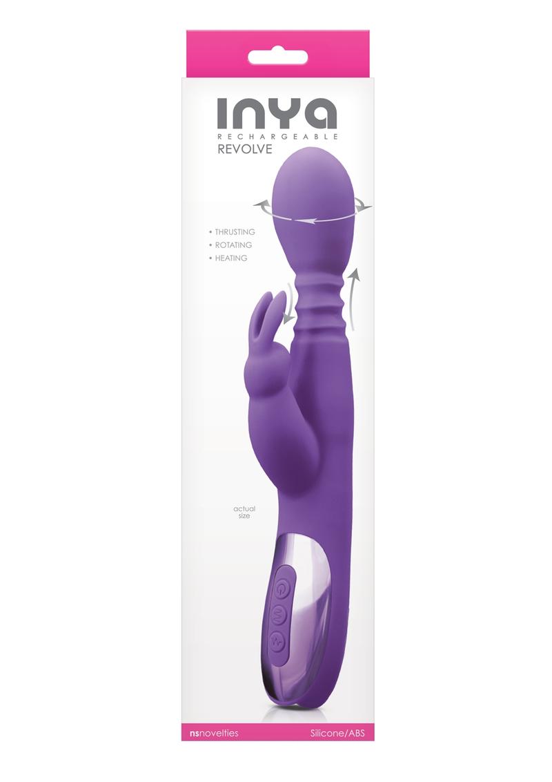 Inya Revolve Silicone Rechargeable Rabbit Vibrator Thrusting Rotating