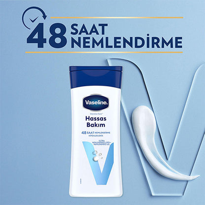 Vaseline Body Lotion for Dry and Sensitive Skin - 48 Hour Hydration, Hypoallergenic &amp; Dermatologically Tested