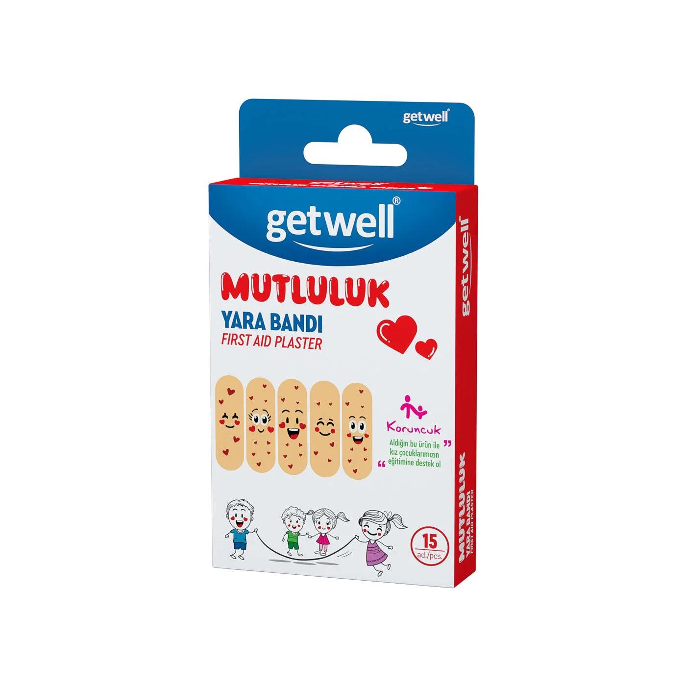 Getwell Mutluluk Adhesive Bandage for Kids 10 ct