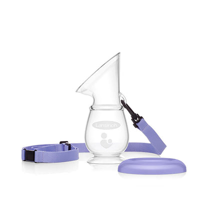 Lansinoh Silicone Breast Pump - Manual, Portable, and Easy-to-Use Breastfeeding Accessory for New Mothers