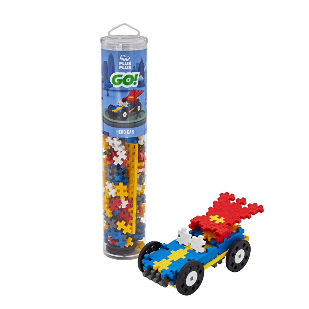 Plus Plus Construction Toy - 200 Piece Colorful Building Blocks Set, Reusable &amp; Travel-Friendly, Made in Denmark