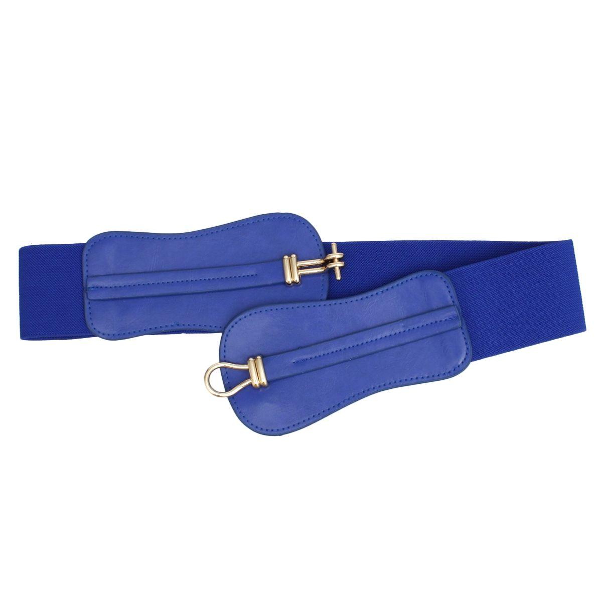 Belt Color Pop Blue Cinch Toggle Stretch Belt