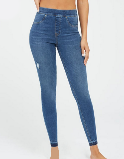 Distressed Ankle Skinny Jeans