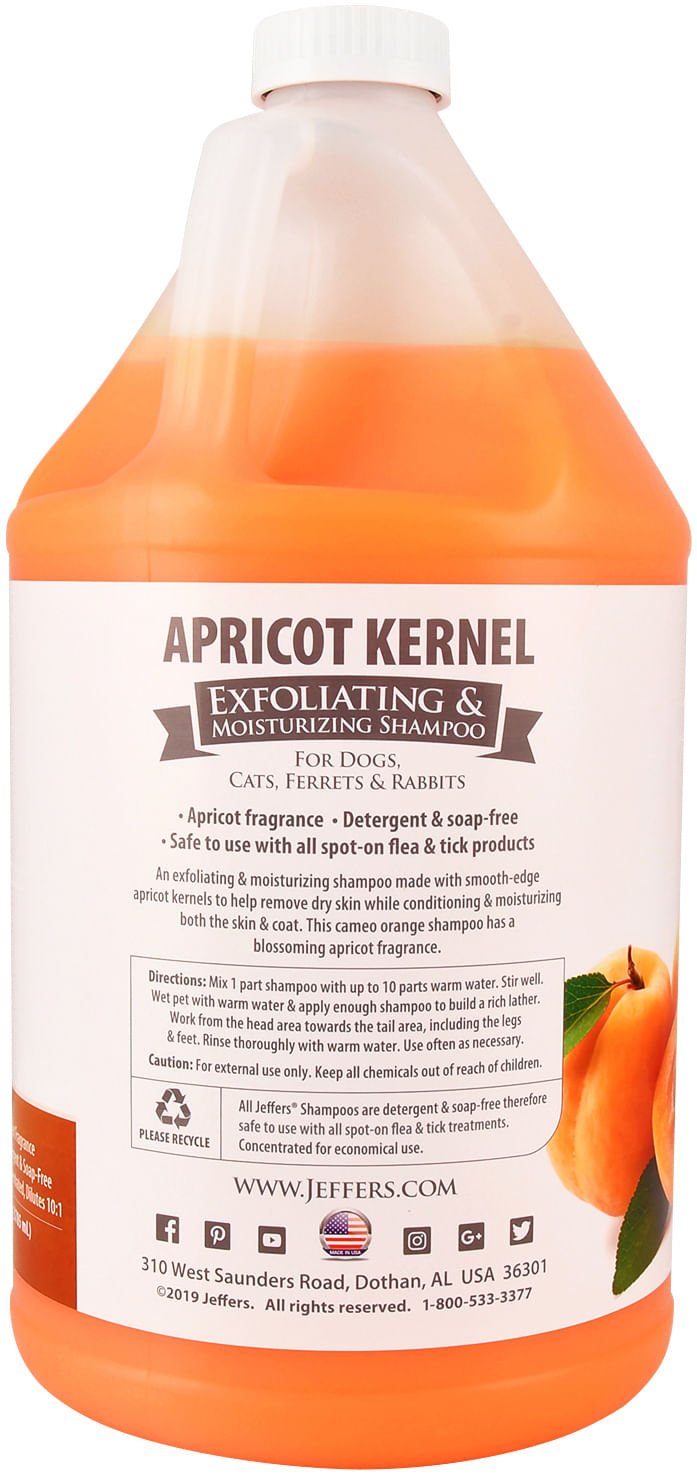 Jeffers Apricot Kernel Exfoliating &amp; Moisturizing Pet Shampoo