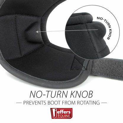 Jeffers No-Turn Bell Boots for Horses, Solid Colors, 2 Count