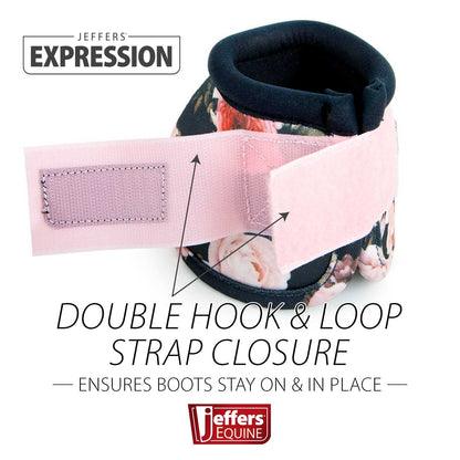 Jeffers Expression No-Turn Bell Boots for Horses, Pair, Nylon