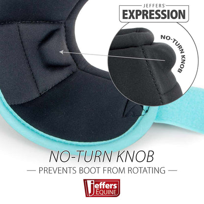 Jeffers Expression Neon No-Turn Bell Boots for Horses