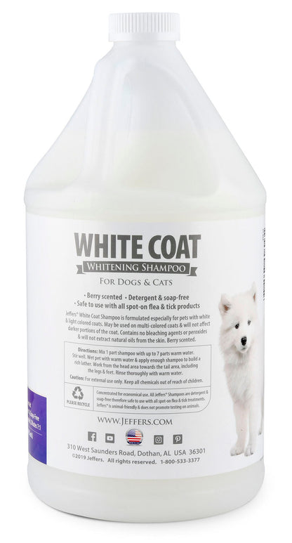 Jeffers Pet White Coat Whitening Dog &amp; Cat Shampoo
