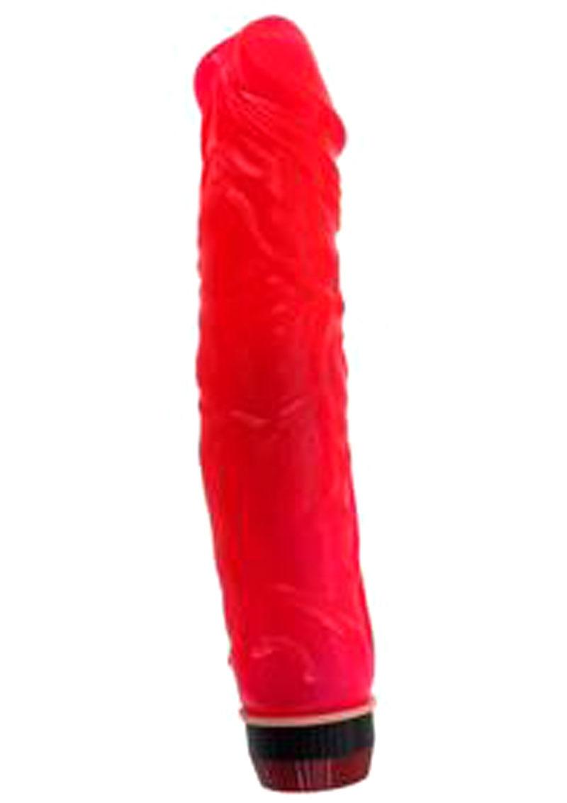 Jelly Caribbean Number 9 Multi-Speed Red Warming Vibrator