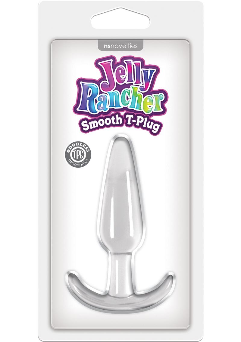 Jelly Rancher Smooth T-Plug Clear Butt Plug for Ultimate Comfort