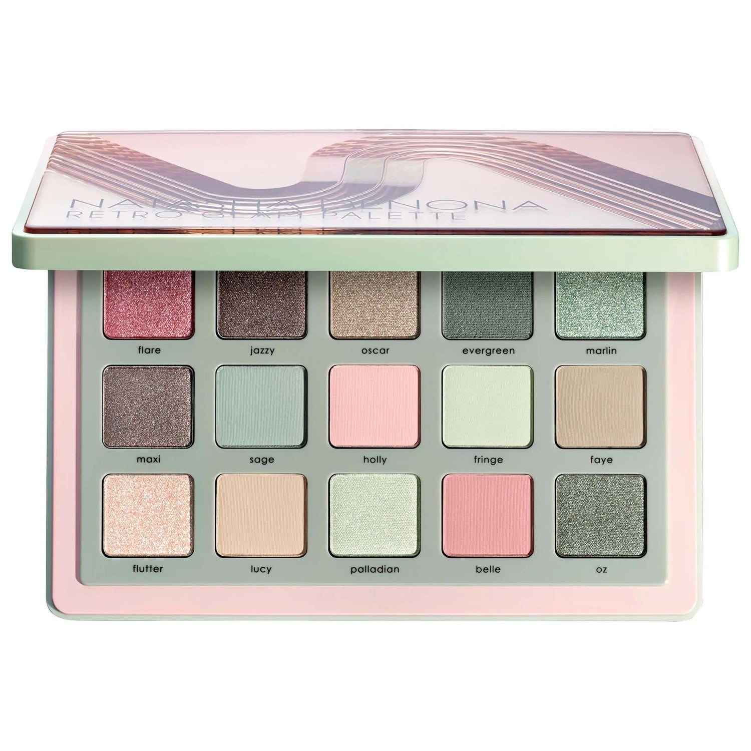 Natasha Denona Retro Glam Eyeshadow Palette: Versatile Green, Pink &amp; Nude Shades - Cruelty-Free, Mini-Sized Palette for Stunning Eye Looks