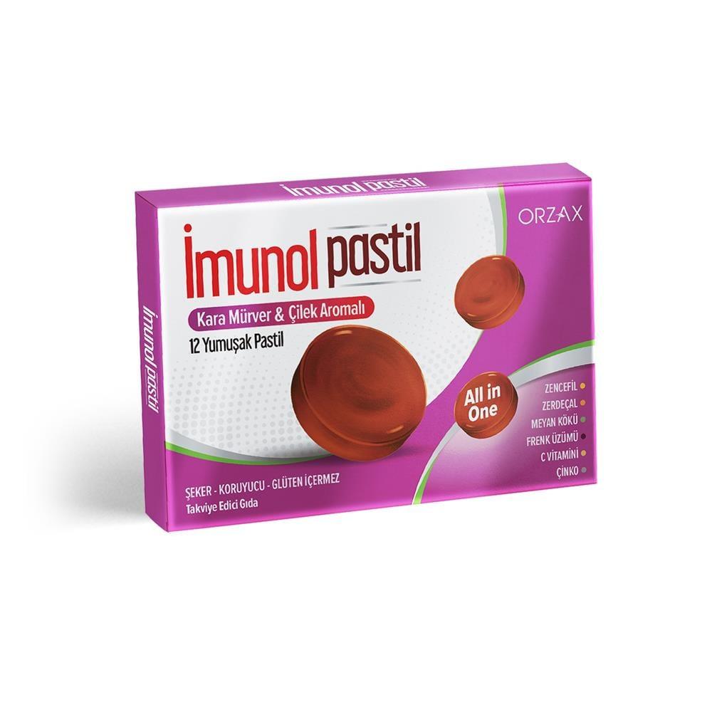 _munol Herbal Lozenges - Black Elderberry &amp; Strawberry Flavor - Immune Support, Sugar-Free, Gluten-Free