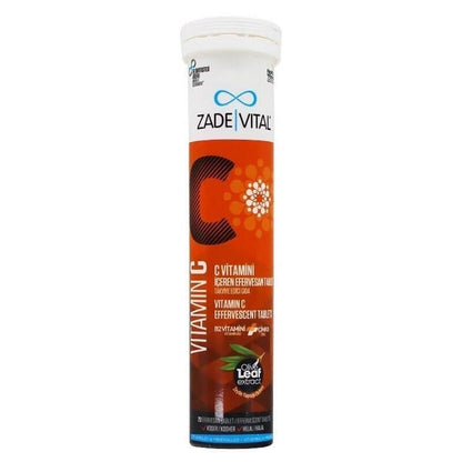 Zade Vital Vitamin C Effervescent Tablets - Immune System Support &amp; Overall Health Boost