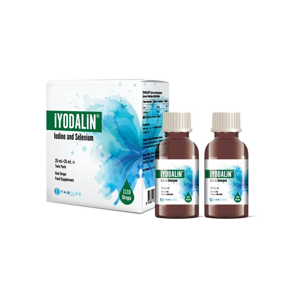 _yodalin Iodine and Selenium Supplement Drops: Supports Thyroid &amp; Immunity - Double Pack (2 x 25ml)