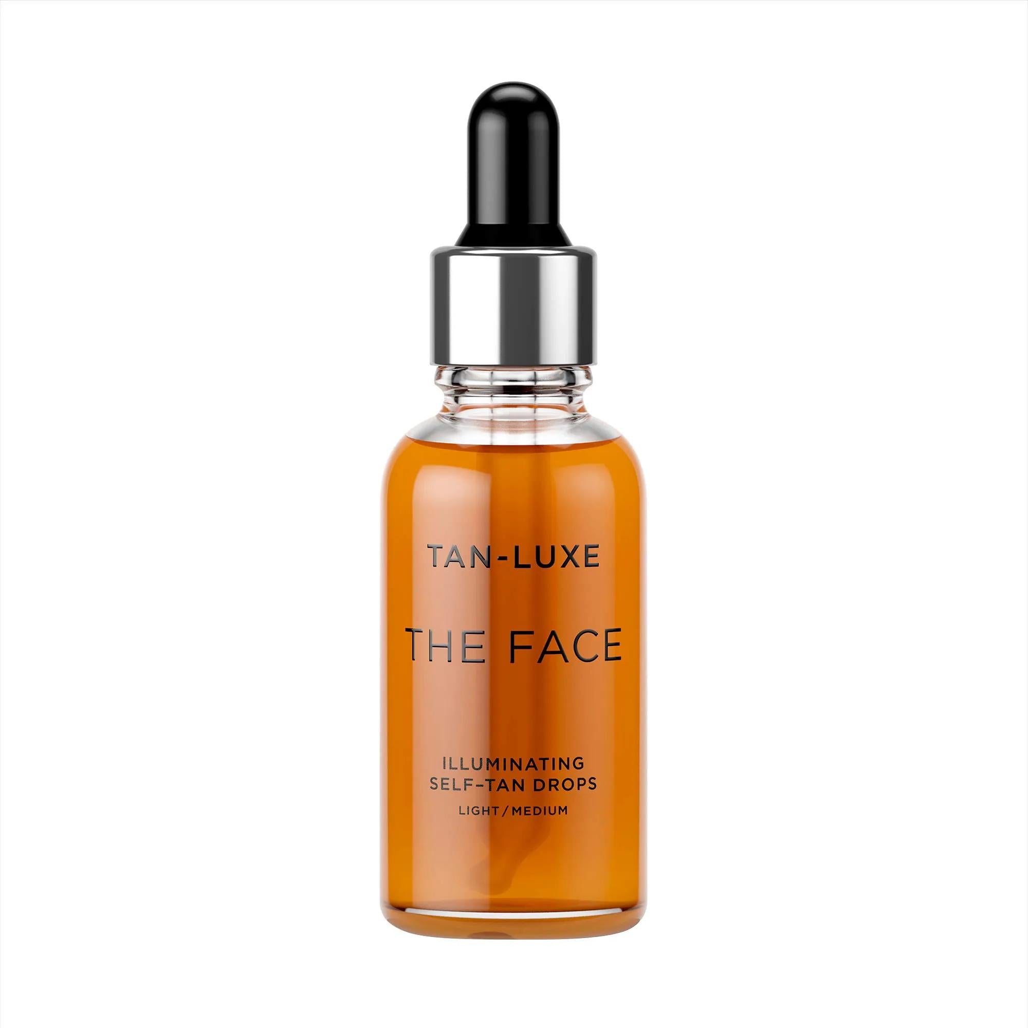 THE FACE Illuminating Self-Tan Drops - Customizable Self-Tanning Face Serum for Natural-Looking Tan, Cruelty-Free &amp; Toxin-Free