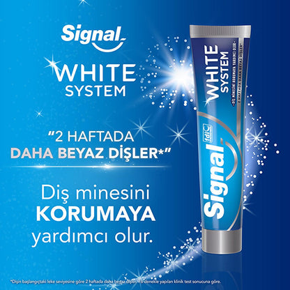 Signal White Now Teeth Whitening Toothpaste: Instant &amp; Long-Lasting White Smile, Removes Stains, Promotes Dental Hygiene - Complete Oral Care