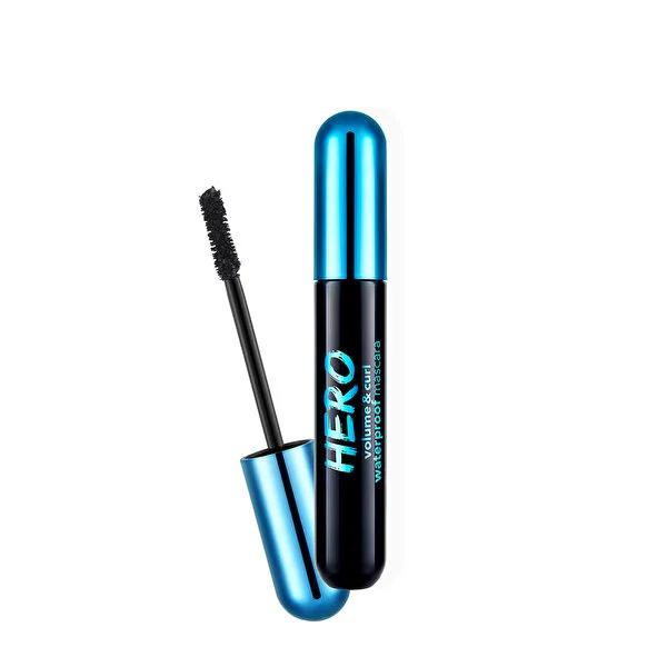 Flormar Waterproof Mascara Hero Volume&amp;Curl - Volumizing, Curling, Long-Lasting Makeup