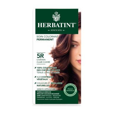 Herbatint 5R Light Copper Chestnut Hair Dye - Herbal, Ammonia &amp; Paraben Free Gray Coverage for Sensitive Scalp