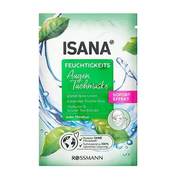 Isana Hydrating Eye Mask with Green Tea &amp; Mango Extract - Vegan, Dermatologically Approved
