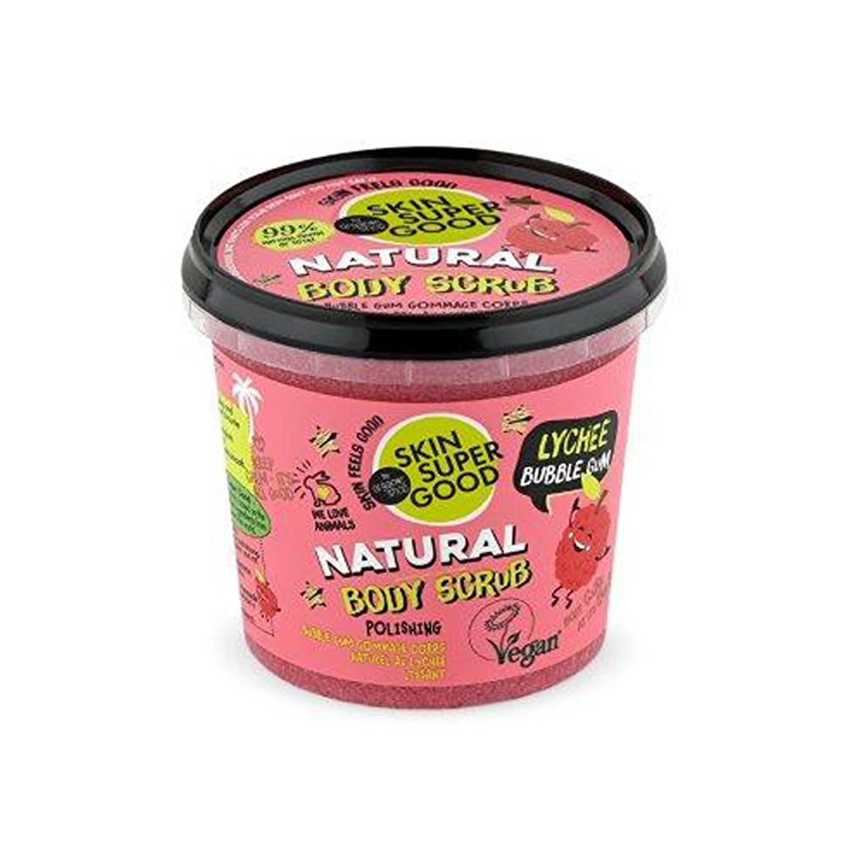 Organic Shop Lychee &amp; Bubble Gum Body Scrub - Natural Exfoliant for Soft, Moisturized Skin - 12.18 fl oz