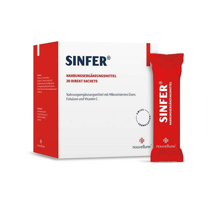 Sinfer 20 Sachets Iron, Folate &amp; Vitamin C Supplement 20 Pack