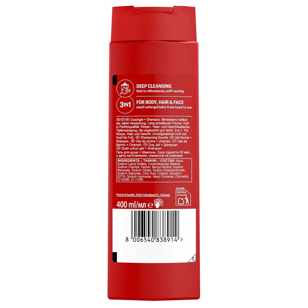 Old Spice Captain Men Shower Gel &amp; Shampoo 400 ml