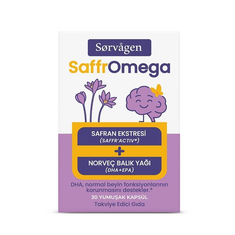 Sorvagen SaffrOmega Saffron &amp; Omega-3 Softgels - 30 Count