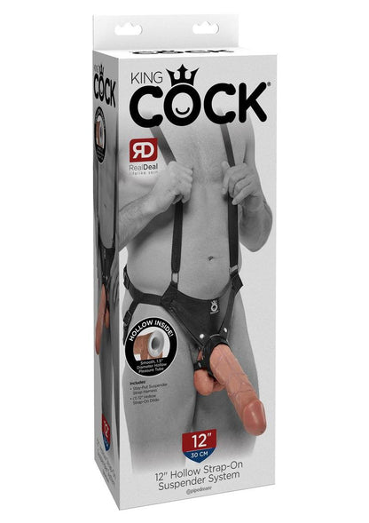 King Cock Hollow Strap-On System With Realistic Dildo