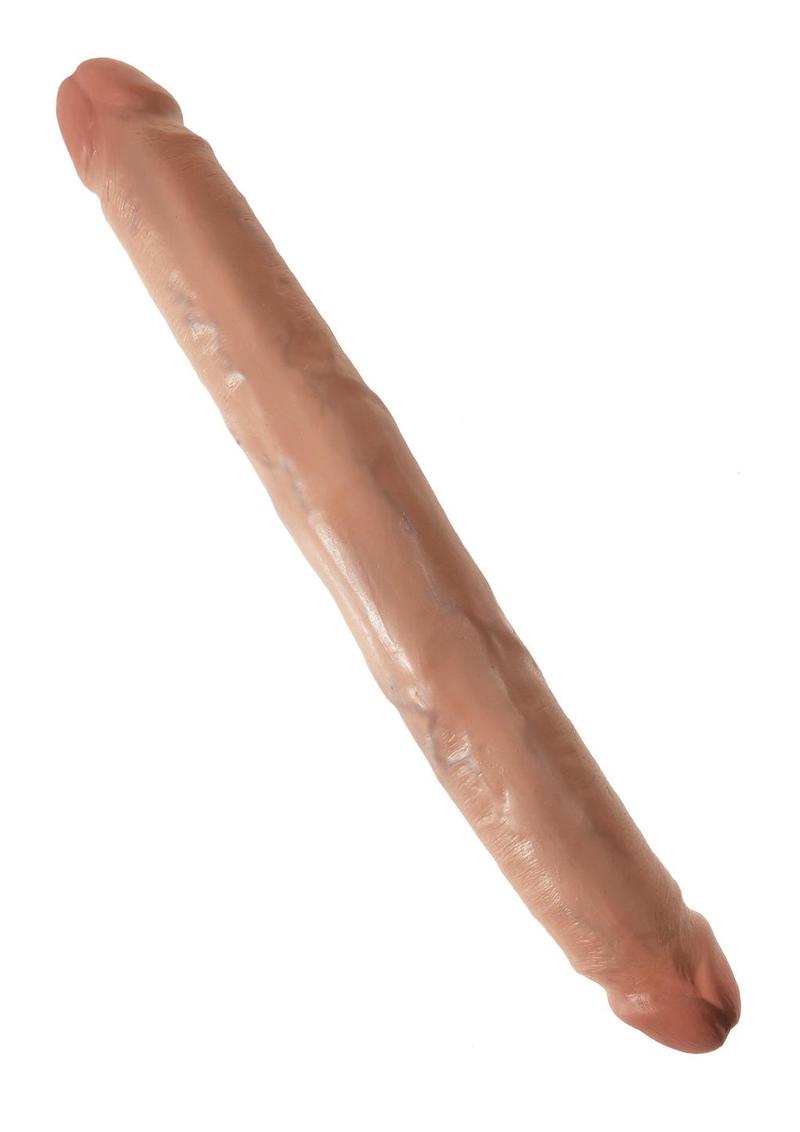 King Cock 12 Inch Slim Double Dildo Flexible Realistic Design