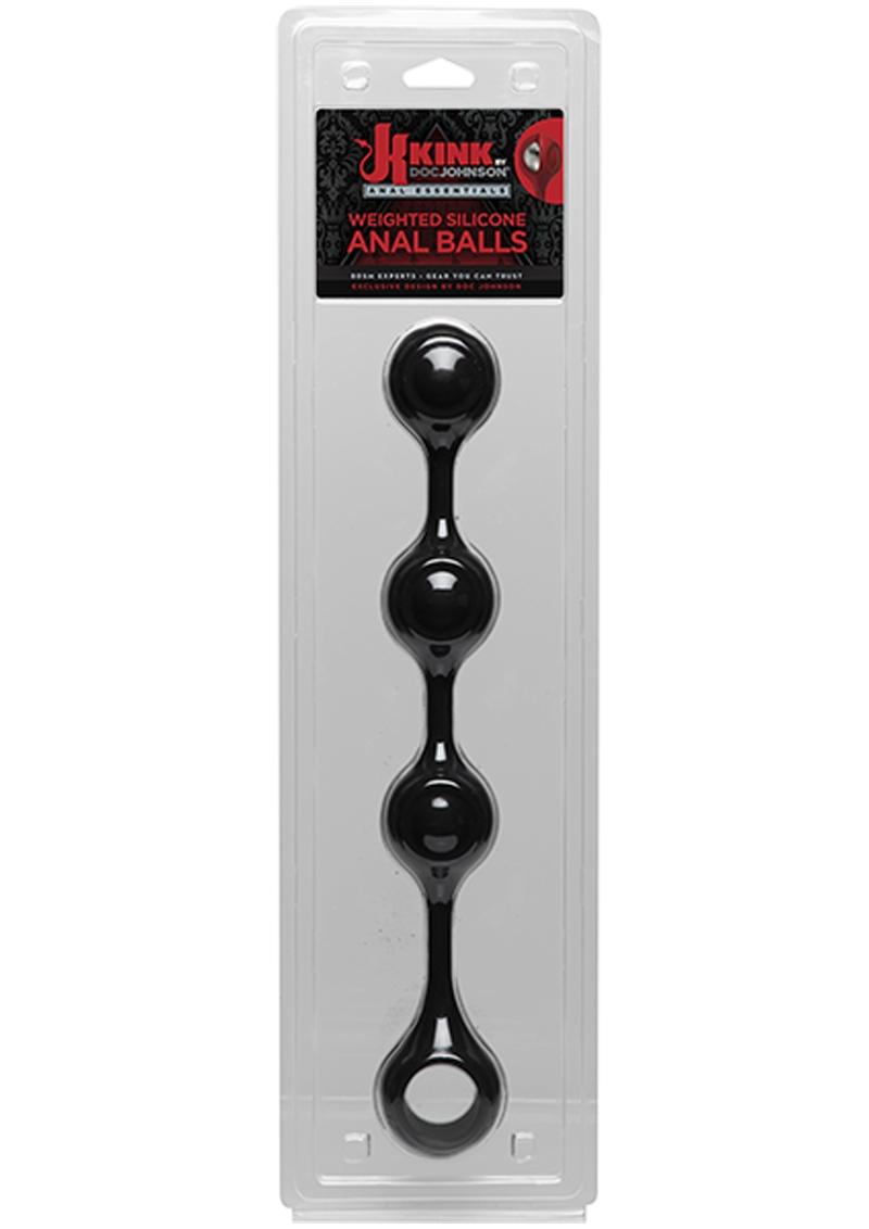 Kink by Doc Johnson Weighted Silicone Anal Balls