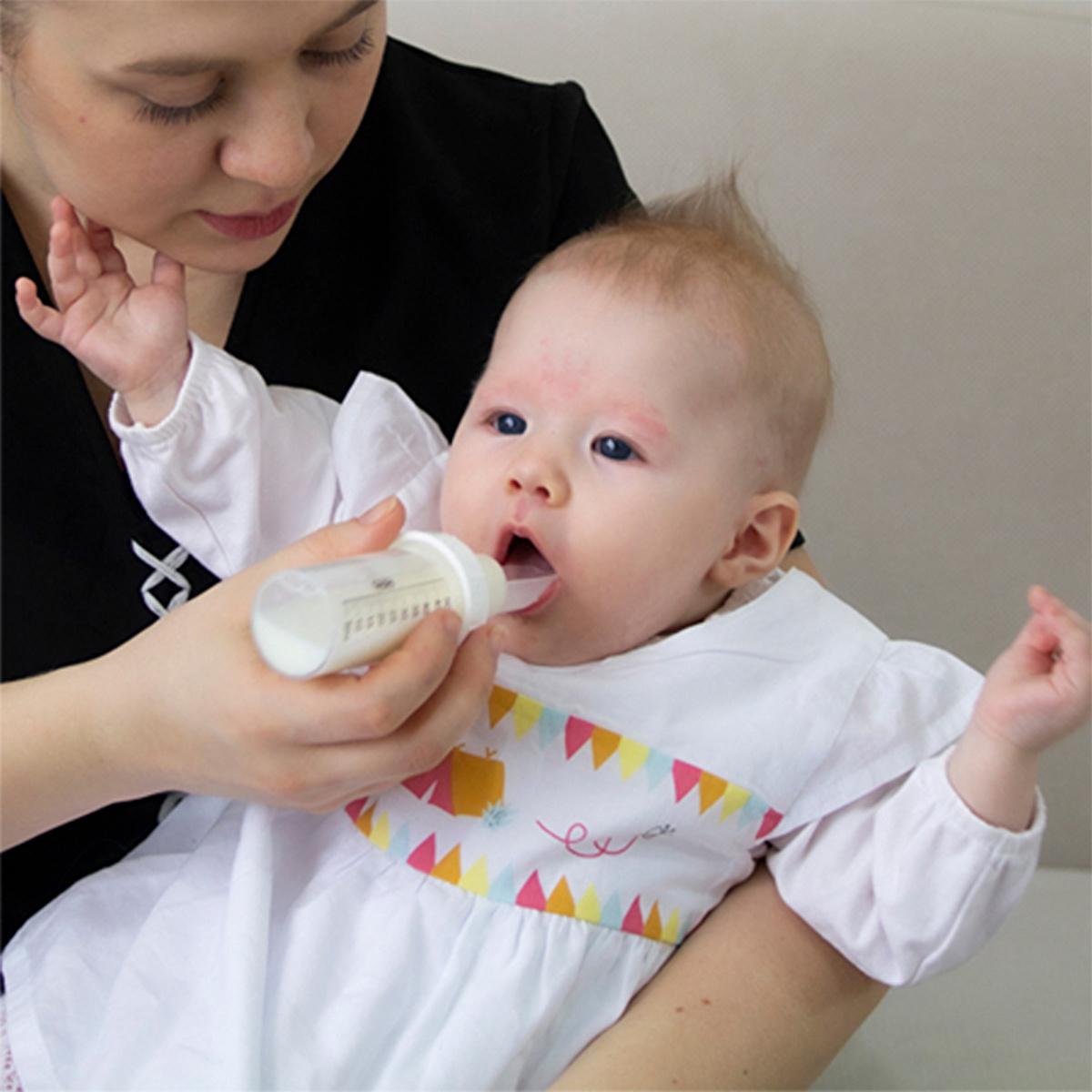 Babyjem Baby Feeding Spoon TPU - Breastfeeding Support &amp; Nipple Confusion Solution for New Mothers