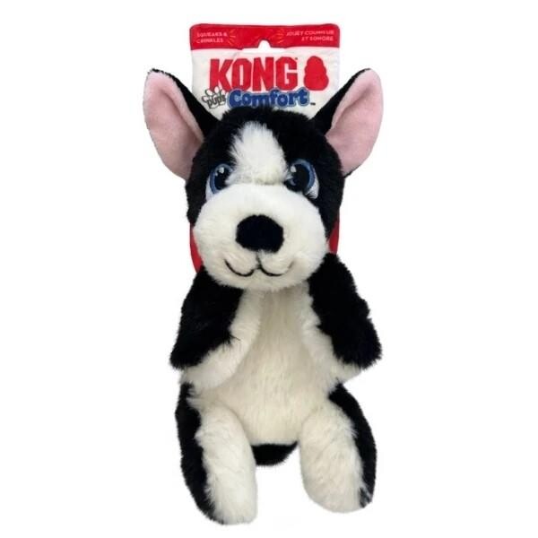 KONG Comfort Pups Boss Plush Dog Toy Squeaky Fun Size S