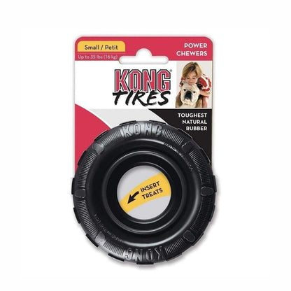 KONG Extreme Tires Ultra Durable Rubber Dog Toy Small