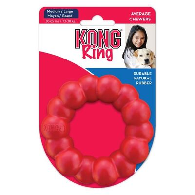 Kong Ring Durable Rubber Chew Toy for Medium and Large Dogs 10.5cm
