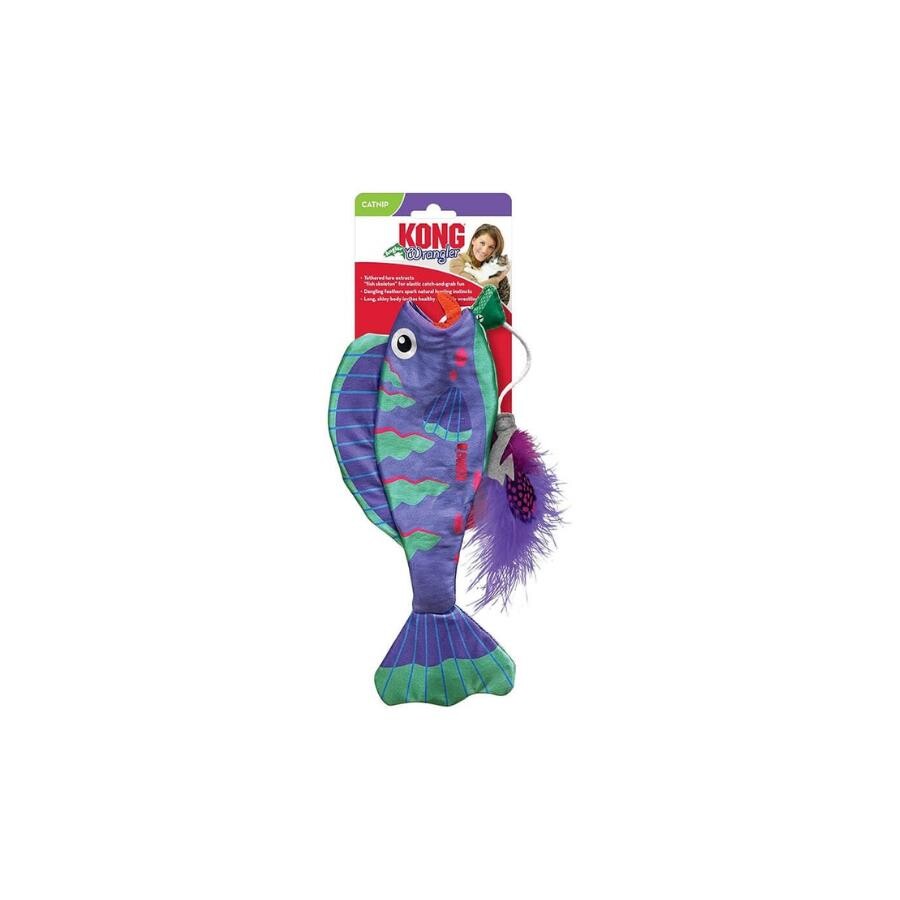 KONG Wrangler Angler Fish Interactive Cat Toy with Catnip