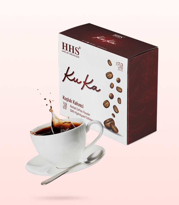 HHS KuKa Natural Morning Coffee | 30-Day Pack | Collagen &amp; Hyaluronic Acid