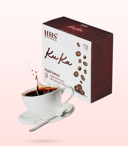 HHS KuKa Natural Morning Coffee | 30-Day Pack | Collagen &amp; Hyaluronic Acid