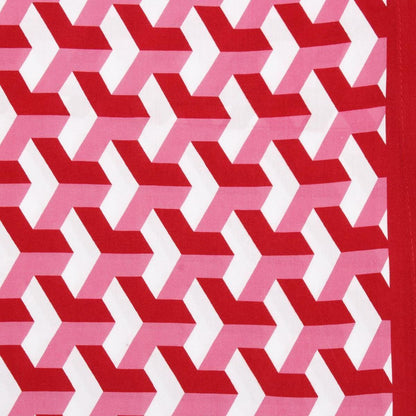 DST Sorority Kimono Red White Block Print Women