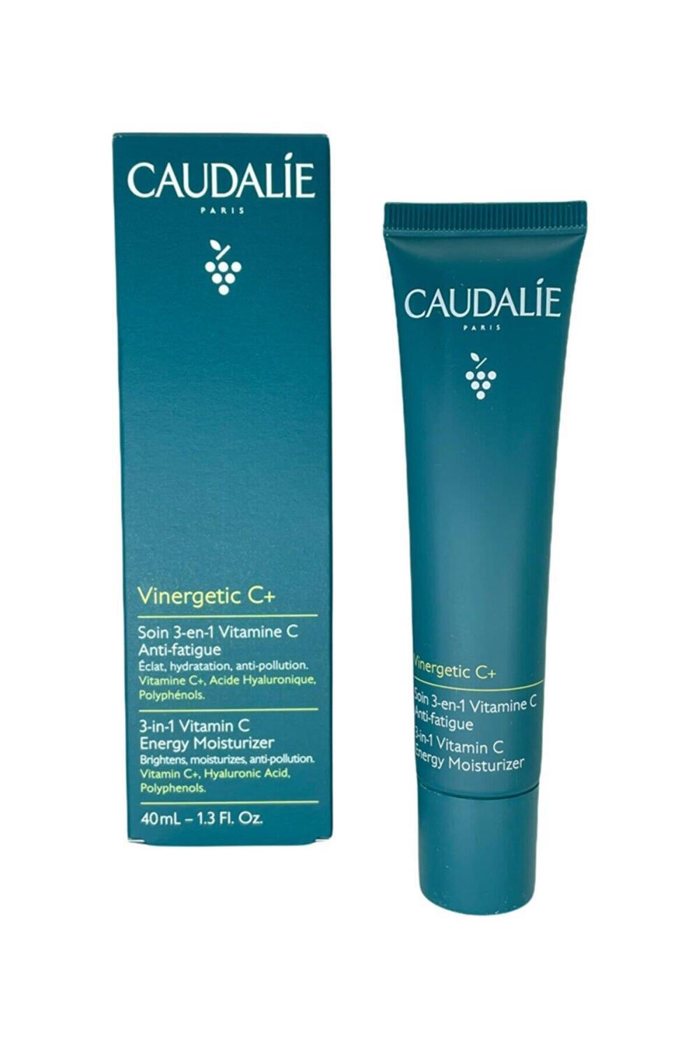 Caudalie Vinergetic C+ 3-in-1 Vitamin C Moisturizer - Anti-Aging, Hydrating Face Cream with Hyaluronic Acid &amp; Antioxidants
