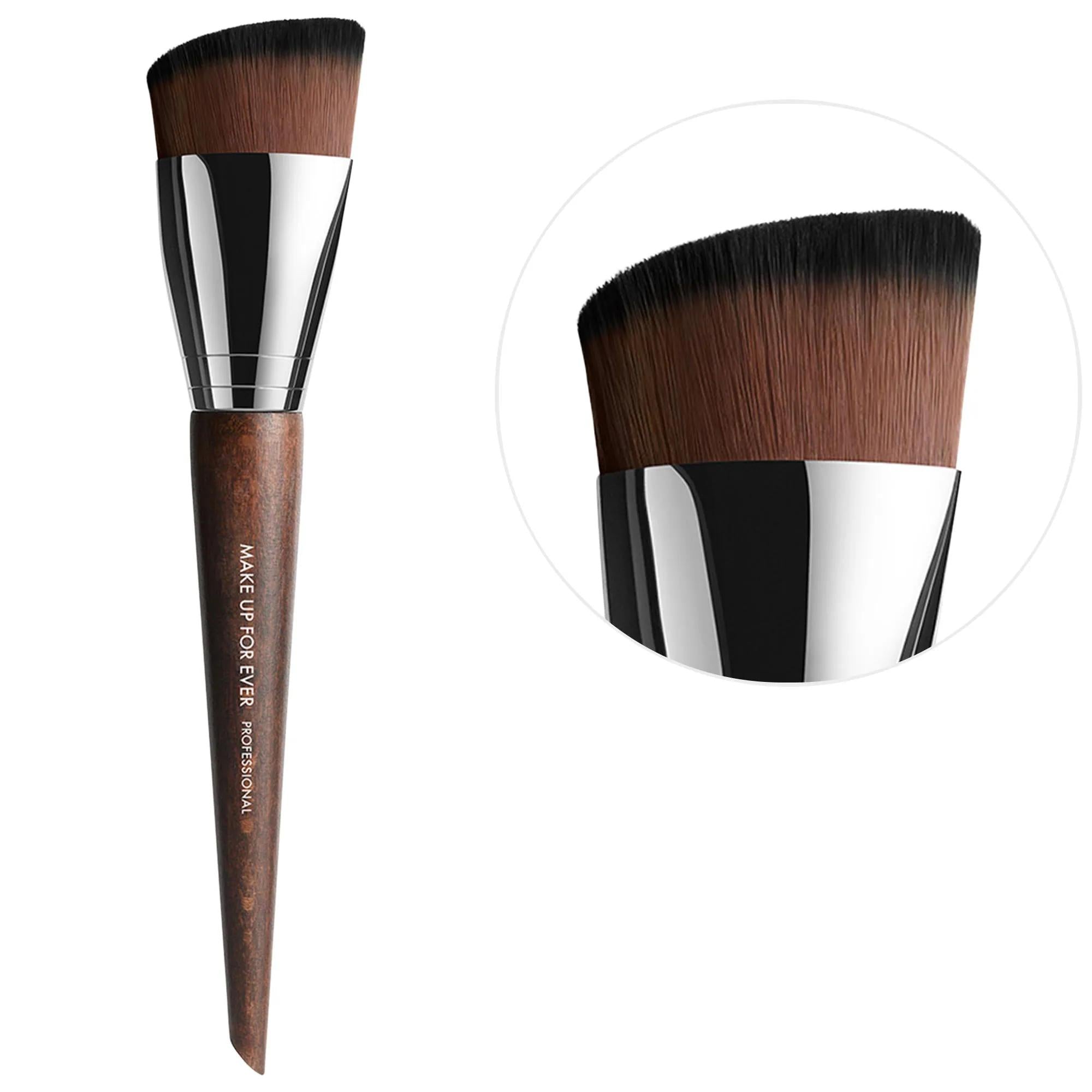 HD Skin: Precise Foundation Brush for Flawless, Buildable Coverage - Eco-Friendly Makeup Brush for Liquid &amp; Cream