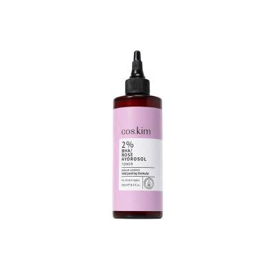 Coskim 2% BHA Rose Hydrosol Toner: Tighten Pores, Remove Blackheads &amp; Vegan Formula for Acne-Prone Skin