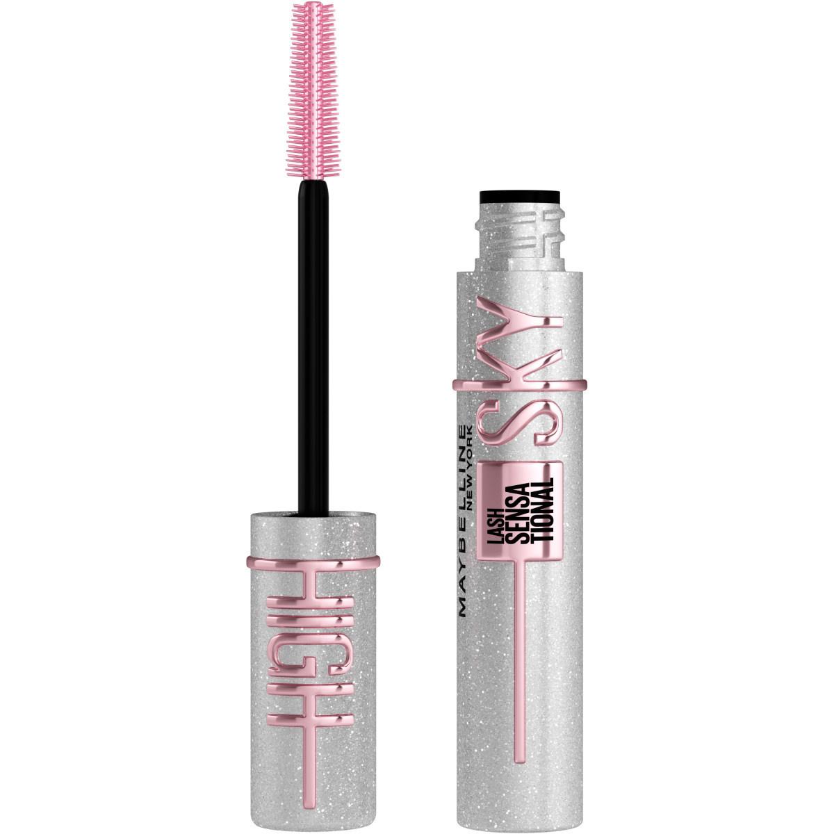 Maybelline Sky High Space Diamond Mascara: Add Dazzling Diamond Shimmer, Unlimited Length &amp; Volume - Perfect for Sensitive Eyes