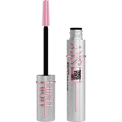 Maybelline Sky High Space Diamond Mascara: Add Dazzling Diamond Shimmer, Unlimited Length &amp; Volume - Perfect for Sensitive Eyes