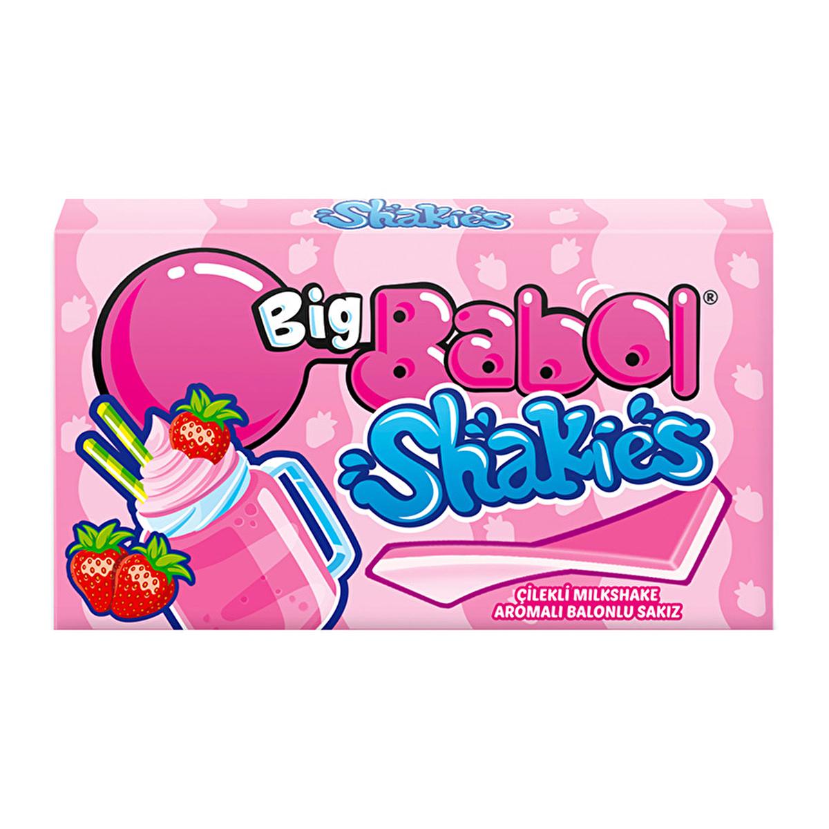 Big Babol Strawberry Milkshake Flavored Chewing Gum - Fun &amp; Fruitful 26g
