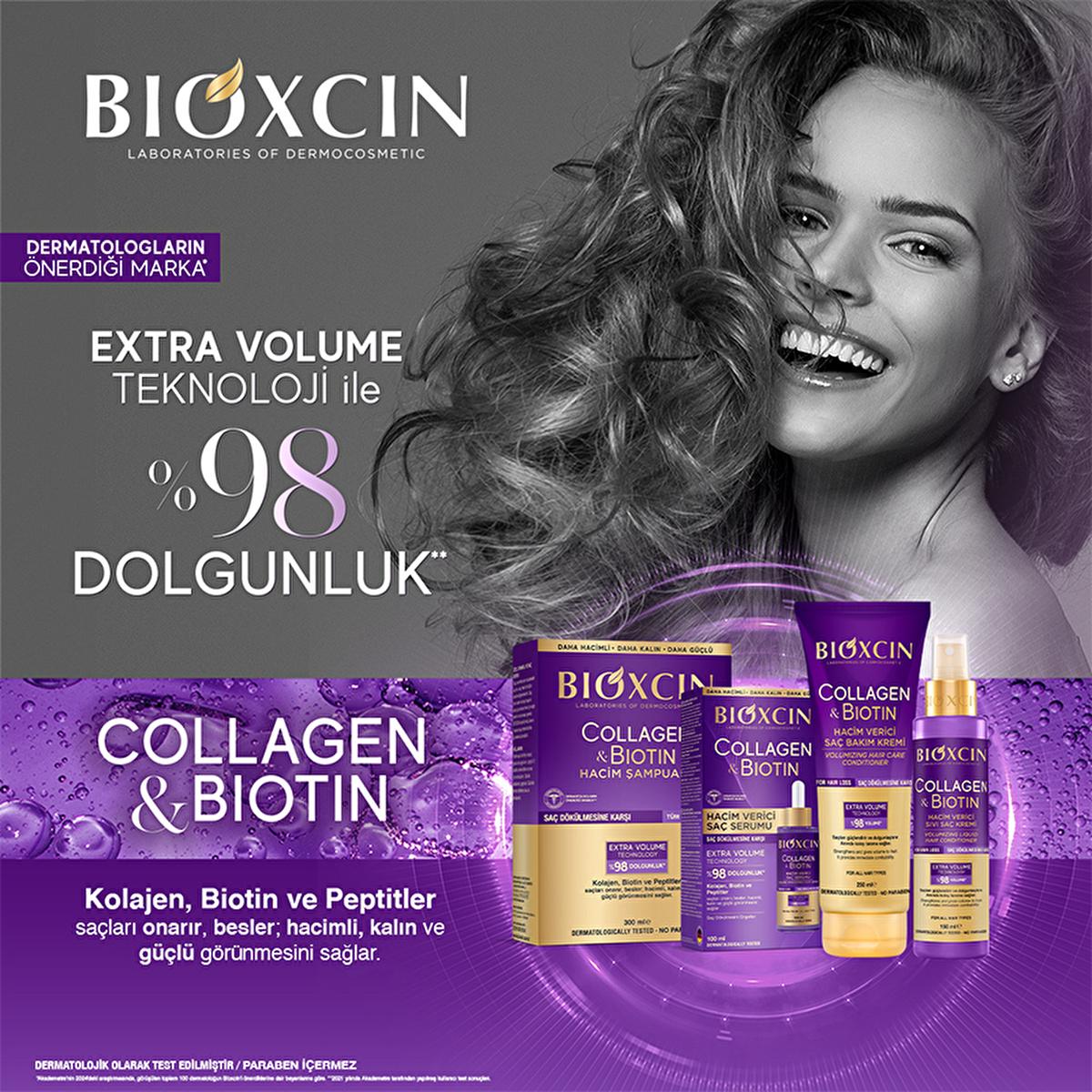 Bioxcin Collagen &amp; Biotin Hair Cream - Strengthens, Nourishes, and Adds Volume to Thin Hair
