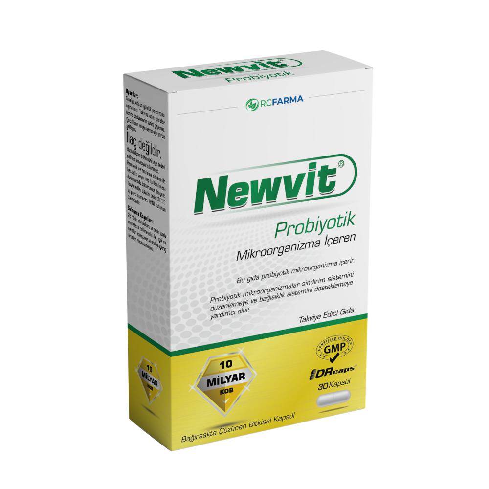 Newvit Probiotic Supplement Capsules - 30 Count for Gut Health &amp; Digestive Balance